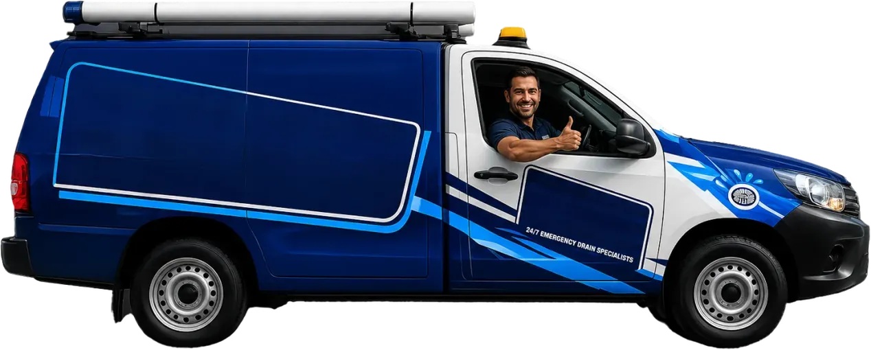 A licensed Box Hill plumber heading out in the service van