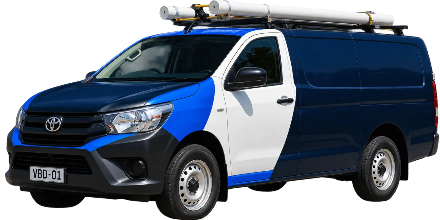 Our van, covering Box Hill and the surrounding suburbs