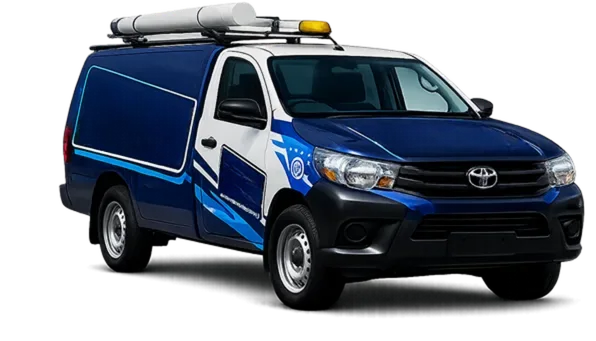 Service van on its way to a Box Hill job